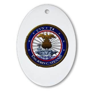 Carrier Home Decor  USS John C. Stennis CVN 74 Oval Ornament