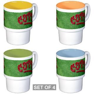 CO77X 66 Roses Stackable Mug Set (4 mugs)