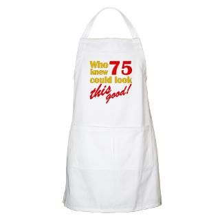 75Th Birthday Aprons  Custom 75Th Birthday Aprons