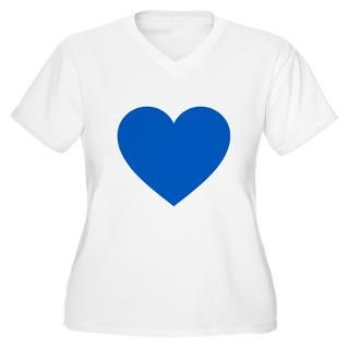 blue heart women s plus size v neck t shirt $ 27 77