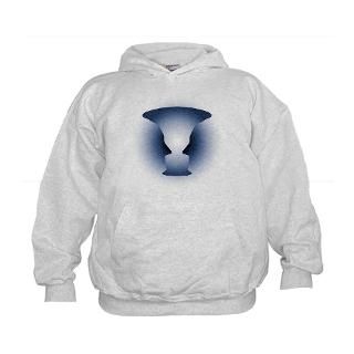 faces vase illusion kids hoodie $ 24 79