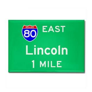 Lincoln NE Interstate 80 East Rectangle Magnet for $4.50