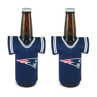 New England Patriots Bottle Jersey Koozie 2 Pack