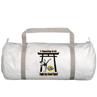 Bible Gifts  Bible Bags  Fight the Good Fight Gym Bag