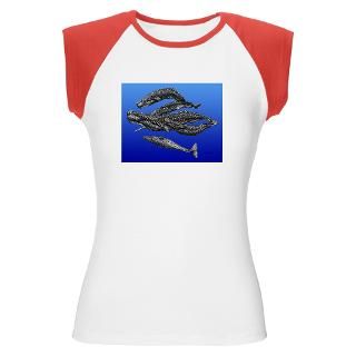Sperm Whale Pod Womens Long Sleeve Dark T Shirt