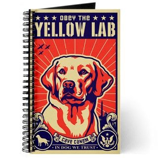 Dog Gifts  Dog Journals  Obey the Yellow LAB USA Journal