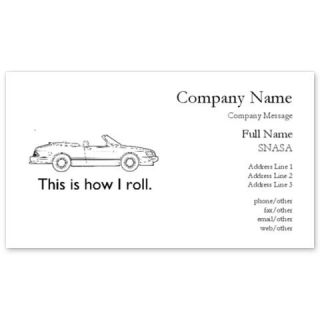 Saab this is how I roll Business Cards by Admin_CP7848130  511619437