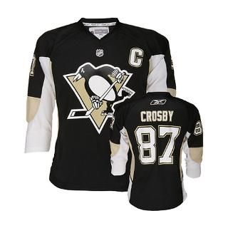 Sidney Crosby Youth Jersey Reebok Black #87 Pitts for $64.99