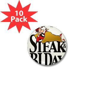 Steak & BJ Day Mini Button (100 pack)
