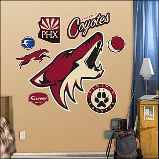 phoenix coyotes logo fathead wall graphic $ 89 99