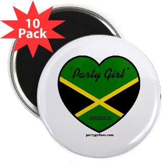 party girl jamaica 2 25 magnet 10 pack $ 18 98