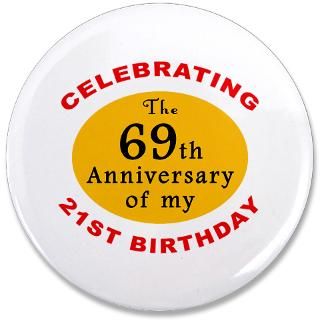 90 Gifts  90 Buttons  Celebrating 90th Birthday 3.5 Button