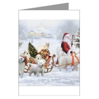 Great Pyrenees Christmas Greeting Cards  Buy Great Pyrenees Christmas