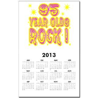 95 Year Olds Rock Calendar Print for $10.00