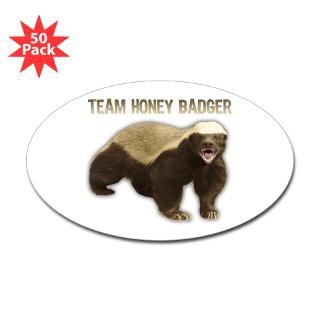 team honey badger sticker oval 50 pk $ 101 19