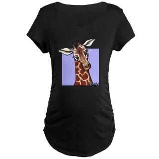 kiniart giraffe maternity dark t shirt $ 31 98