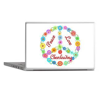 Cheerlead Gifts  Cheerlead Laptop Skins  Cheerleading Peace Sign