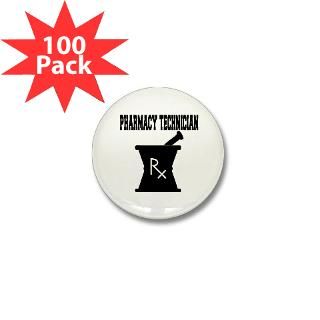 Pharmacy Tech Buttons  Pharmacy Technician Rx Mini Button (100 pack