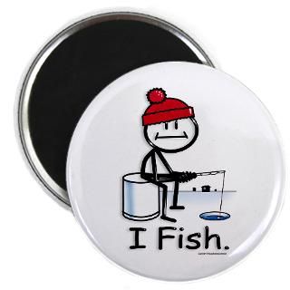 Ice Fish  BusyBodies Stick Figure T shirts and unique Gifts