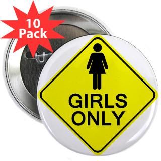 Girls Only 2.25 Button (10 pack)