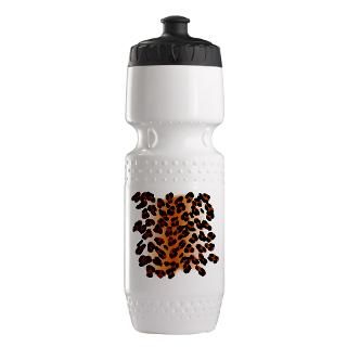 Animal Gifts  Animal Water Bottles  Leopard Print Motif Trek