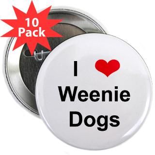 Love Weenie Dogs 2.25 Button (10 pack)