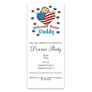 Welcome Home Daddy FLAG Invitations by Admin_CP4217680  507083964