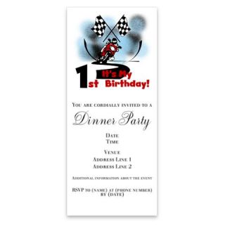 Motorcycle Racing 1st Birthday Invitations by Admin_CP1147651