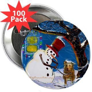 snowman unchains dog 2 25 button 100 pack $ 109 99