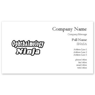 Ophthalmology Ninja Business Cards by Admin_CP4274079  511304565