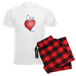 Snoopy Heart Mens Light Pajamas