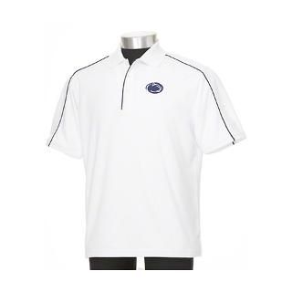 Penn State Nittany Lions PGA Tour Piped White Golf Polo Shirt