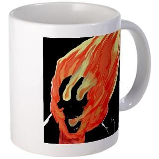 Burning Skull Gifts  Burning Skull Drinkware  Burning man Mug