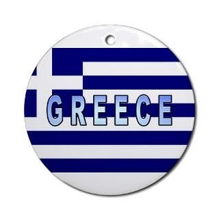 Greece Flag Labeled  International Car Stickers