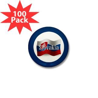 Slovakia Waving Flag Mini Button (100 pack) for $125.00