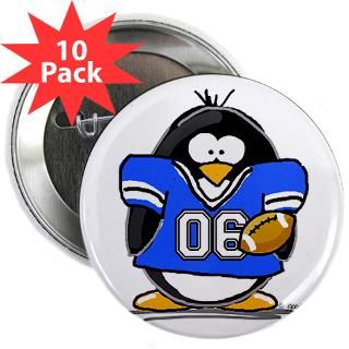 Blue Football Penguin 2.25 Magnet (100 pack)