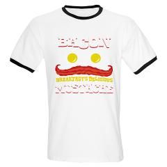 Bacon Mustache T Shirt by Admin_CP3046566