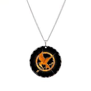 May the odds strk blk border Necklace Circle Charm
