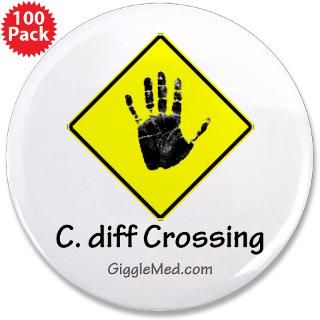 diff Crossing Sign 02 3.5 Button (100 pack)