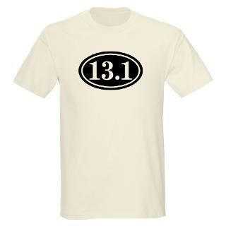 13.1 Half Marathon Oval T Shirt by itsalloval