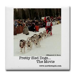 Pretty Sled DogsThe Movie Sticker (Rectangular