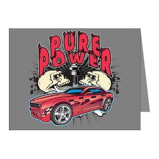 Chevy Camaro Hotrod  Pure Power Chevy Camaro Skulls T shirts and