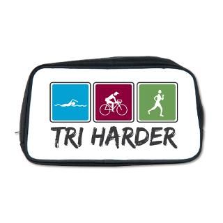 140.6 Gifts  140.6 Bathroom  Tri Harder (Triathlon) Toiletry Bag