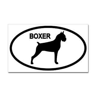 White Boxer Dog Stickers  Car Bumper Stickers, Decals