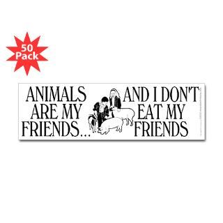 animals are my friends sticker bumper 50 pk $ 146 99