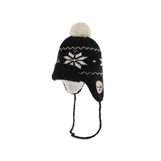Pittsburgh Steelers Womens Black 47 Brand Nashoba Tassel Knit Pom