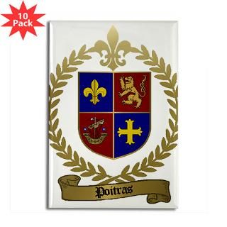 POITRAS Family Crest  Acadian Cajun / French Canadian Boutique