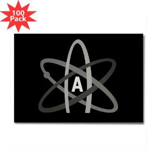 atheist symbol rectangle magnet 100 pack $ 147 99