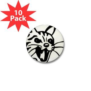 cat face Mini Button (10 pack)