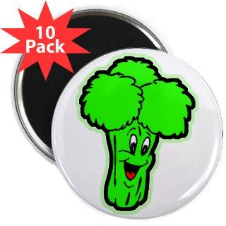 Happy Broccoli 2.25 Magnet (10 pack)